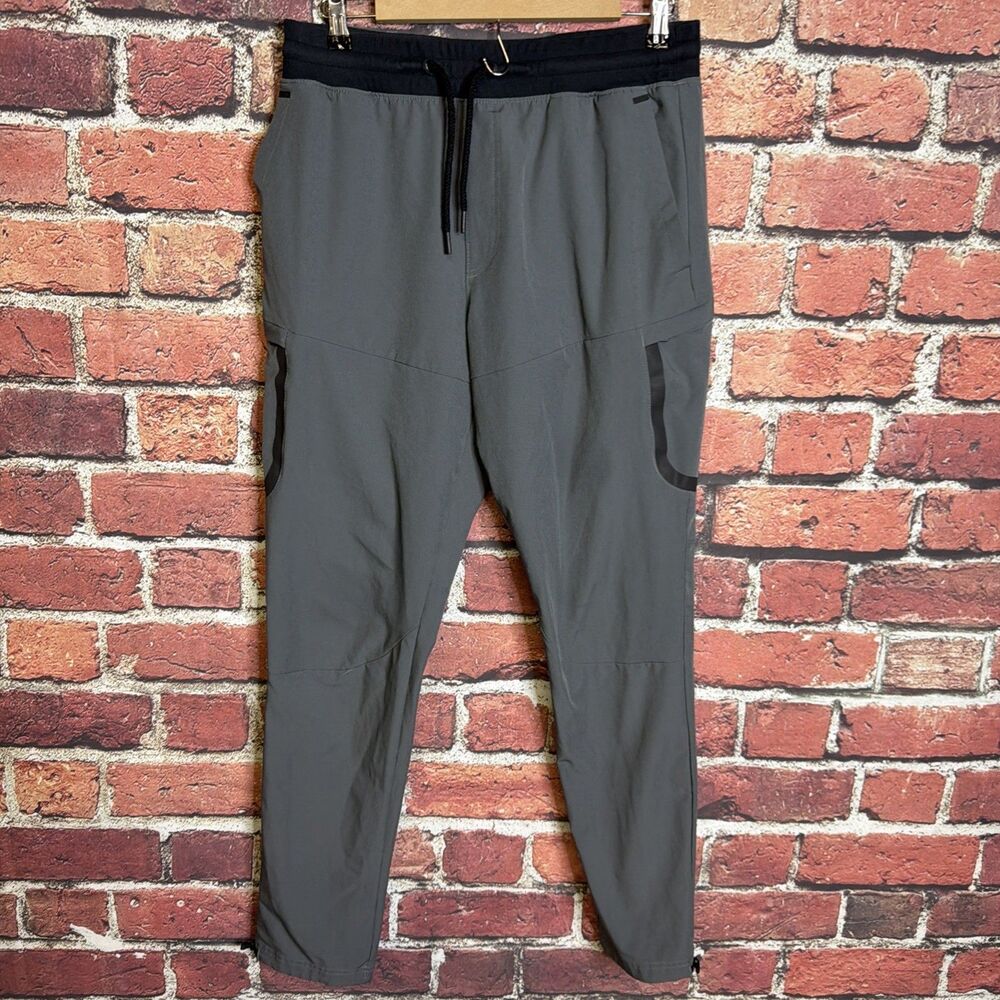 Under Armour Sportstyle Elite Cargo Joggers Mens Large Gray Woven Sweatpants